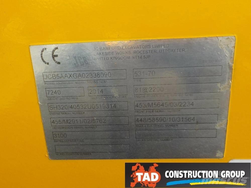 JCB 531-70 Teleskopski viličarji