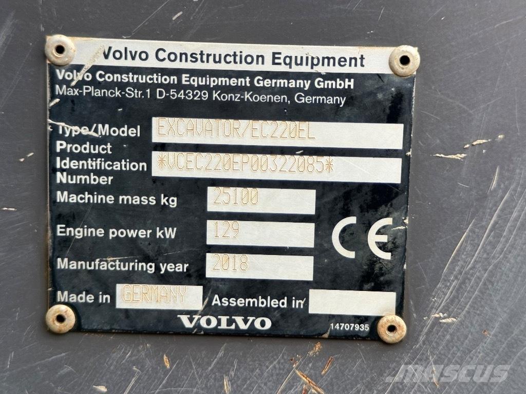 Volvo EC 220 EL Bagri goseničarji