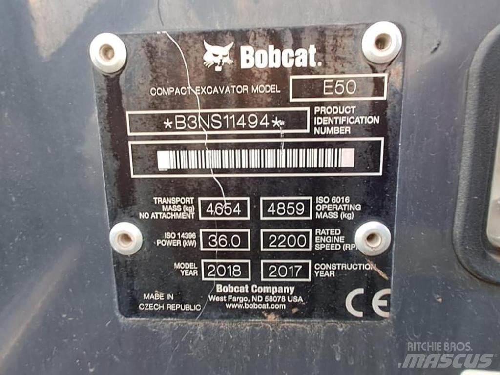 Bobcat E50 Mini bagri <7t