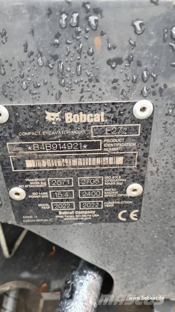 Bobcat E 27z Mini bagri <7t