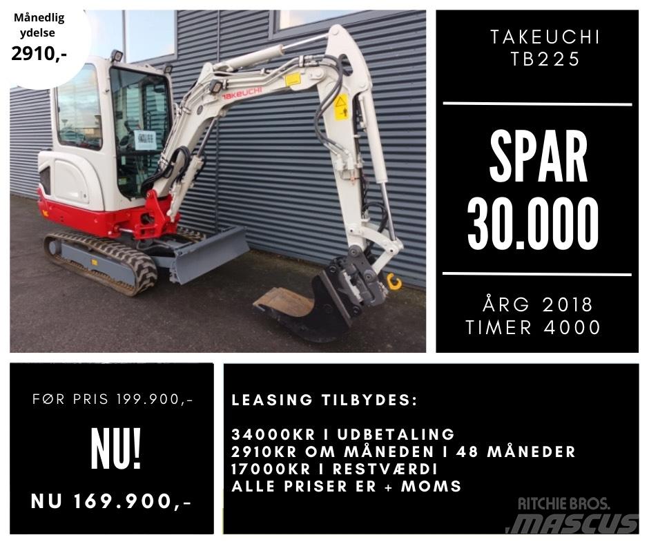 Takeuchi tb225 Mini bagri <7t
