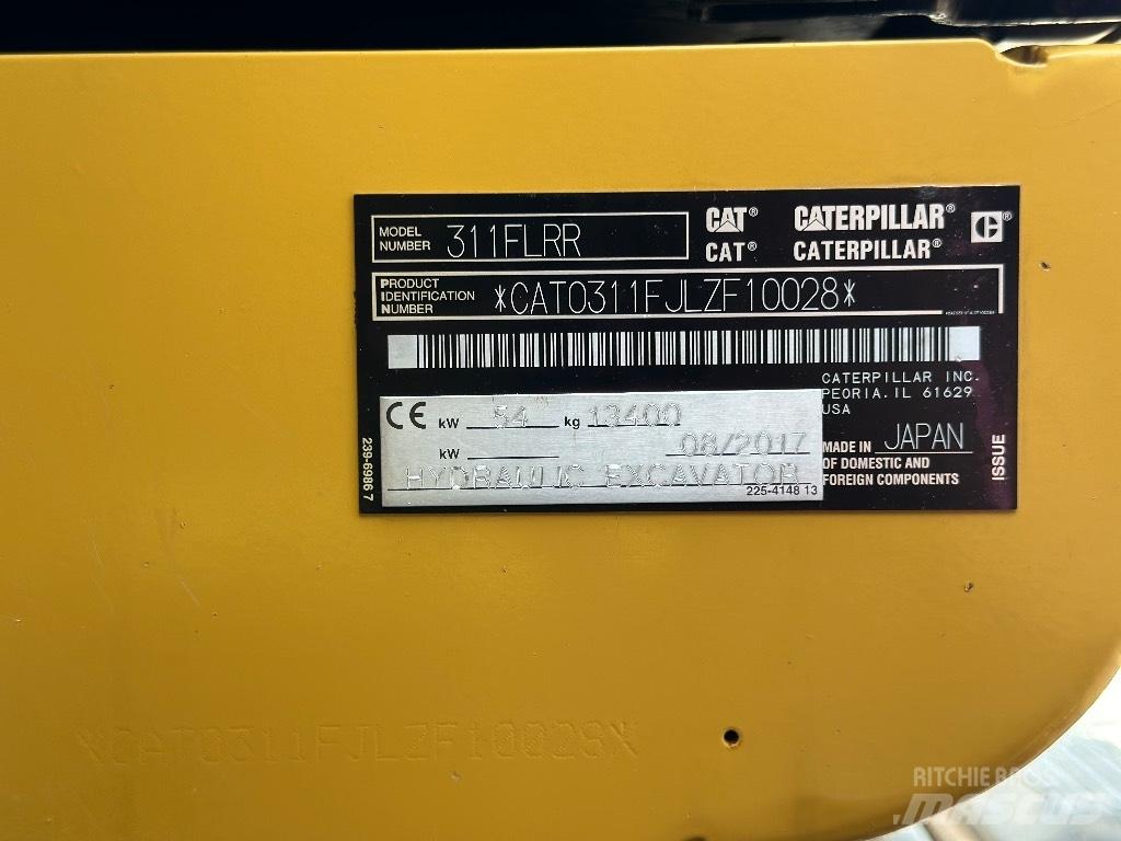 CAT 311 F LRR Bagri goseničarji