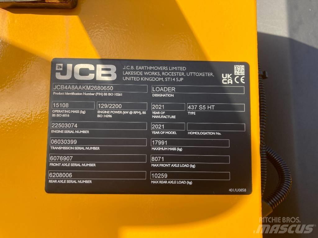 JCB 437 HT Kolesni nakladalci