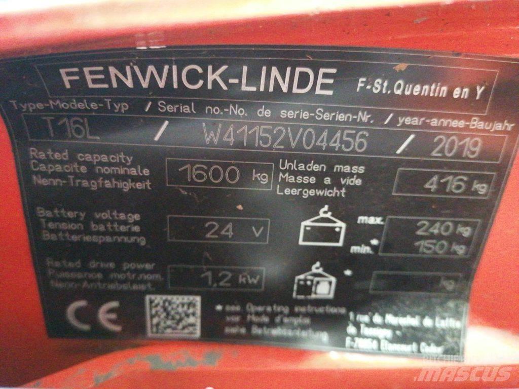 Linde T16L Električni nizko dvižni viličar