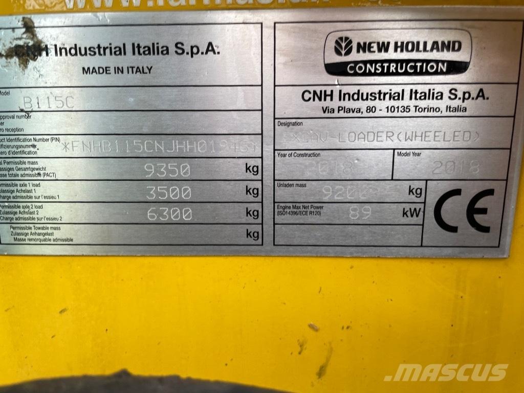 New Holland B115C Rovokopači