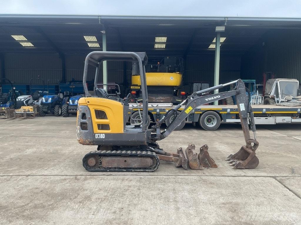 Volvo EC 18 Mini bagri <7t