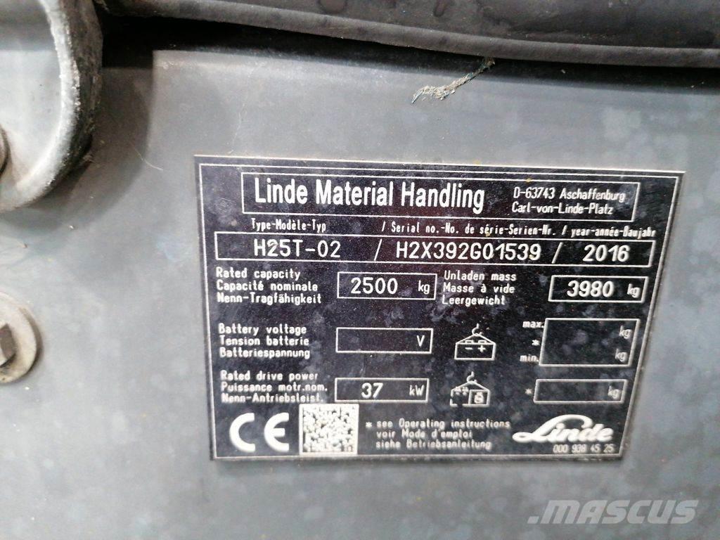 Linde H25T-02 Plinski viličarji