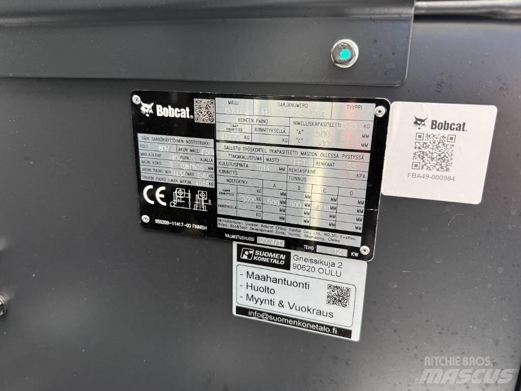 Bobcat B35NS Trukki Električni viličarji