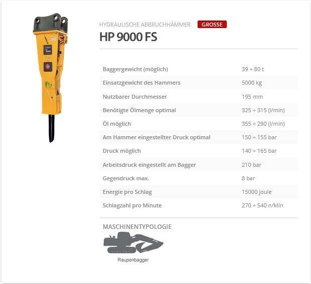 Indeco HP 9000 FS Kladiva
