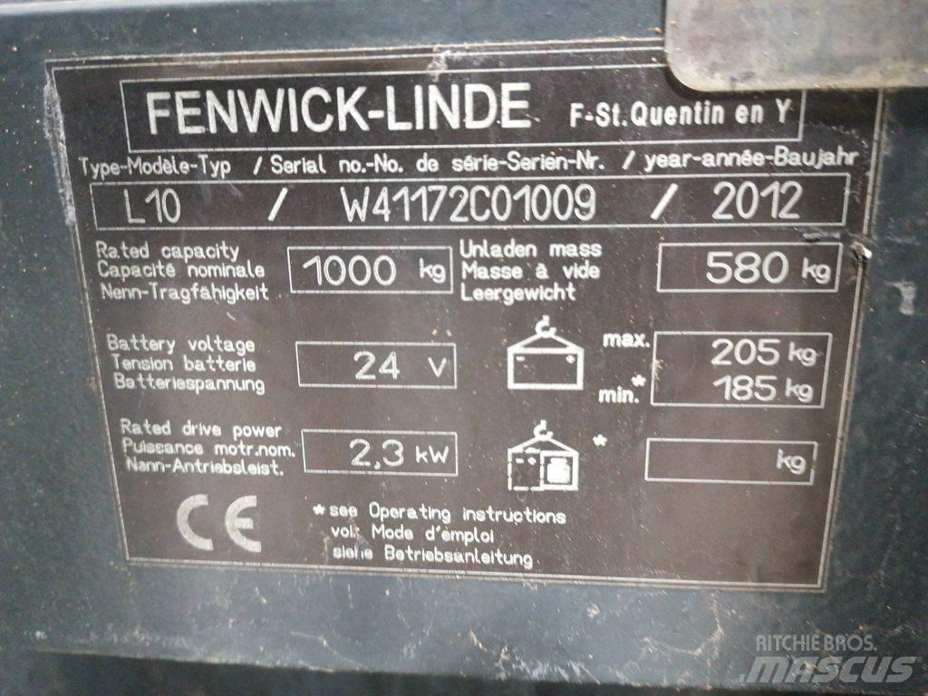 Linde L10 Ročni električni viličar