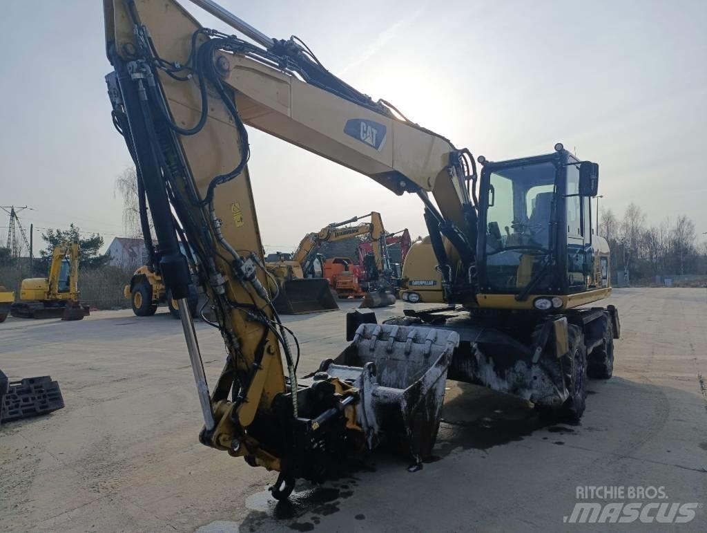 CAT M 313 D Bagri na kolesih