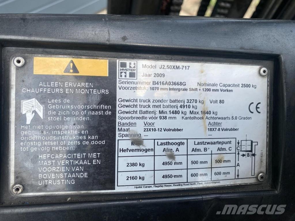 Hyster J2.50XM Električni viličarji