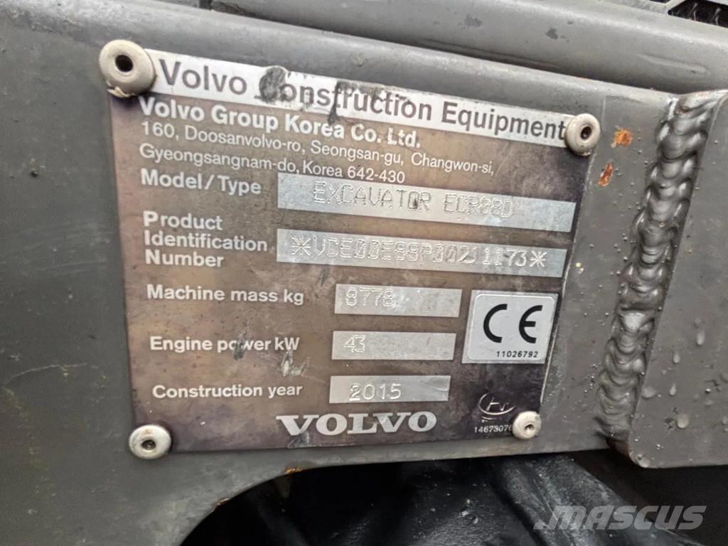 Volvo ECR88D Mini bagri <7t