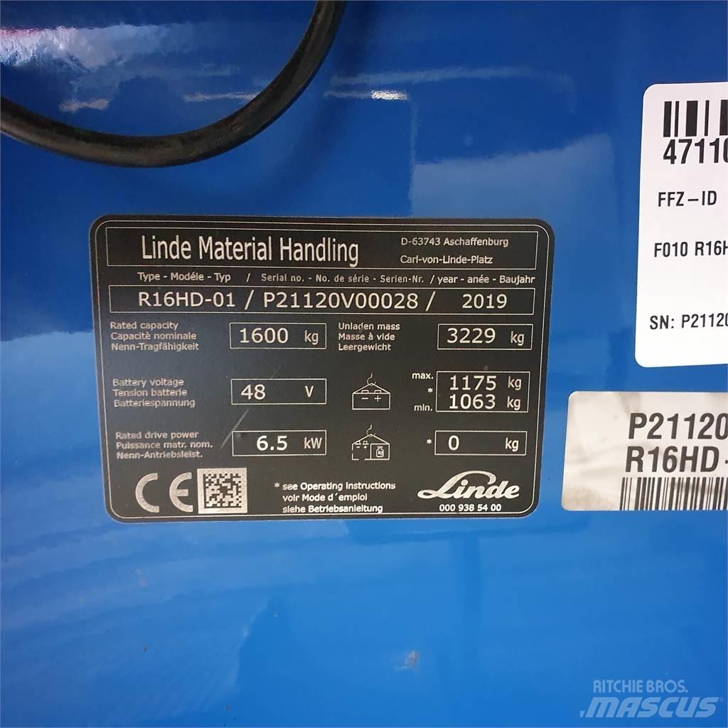 Linde R16HD Viličarji s pomičnim teleskopom