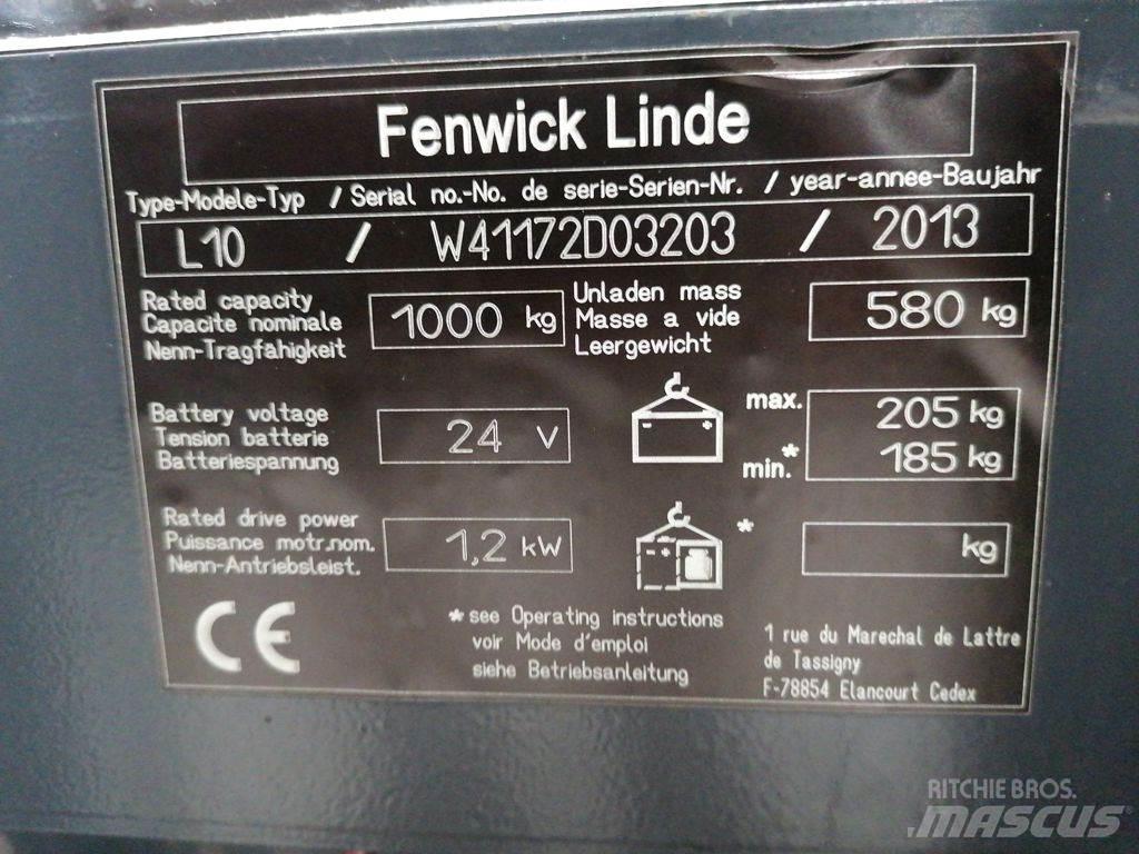 Linde L10 Ročni električni viličar