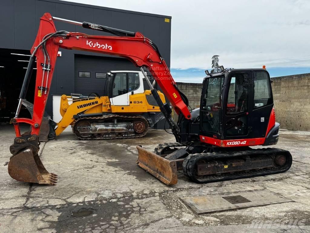 Kubota KX 080-4 Midi bagri 7t – 12t