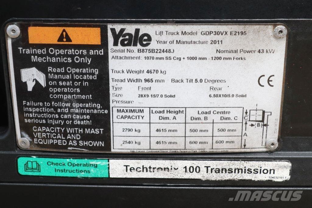 Yale GDP30VX Dizelski viličarji