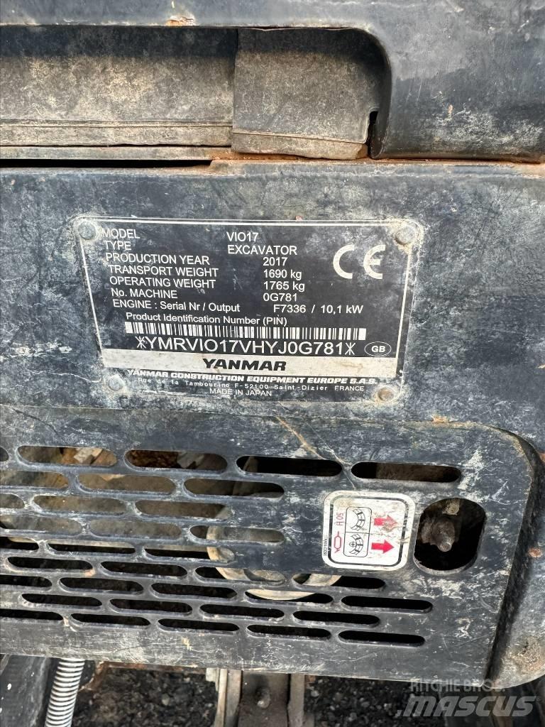 Yanmar Vio 17 Mini bagri <7t