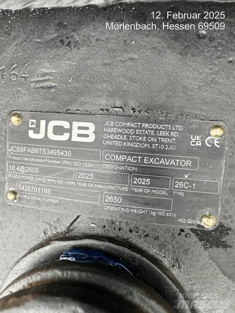 JCB 26C-1 Mini bagri <7t