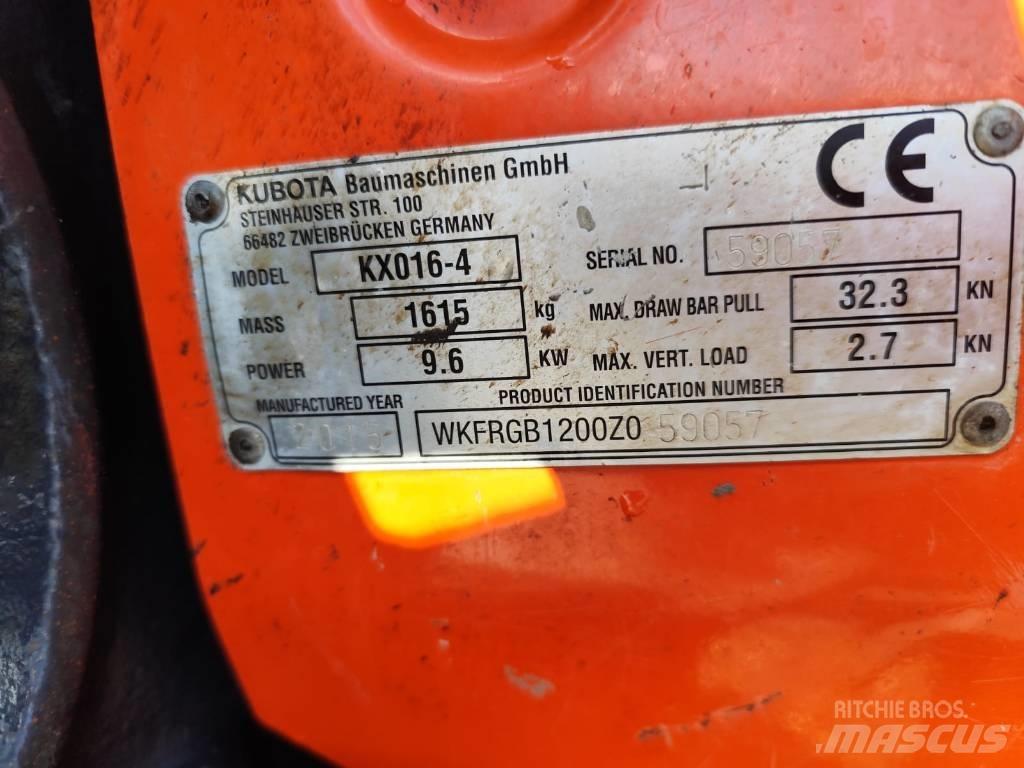 Kubota KX 016-4 Mini bagri <7t