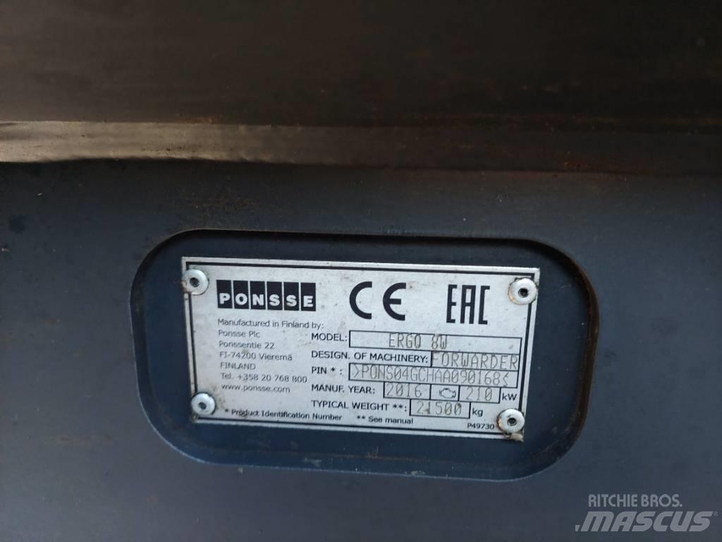Ponsse Ergo 8W Harvesterji