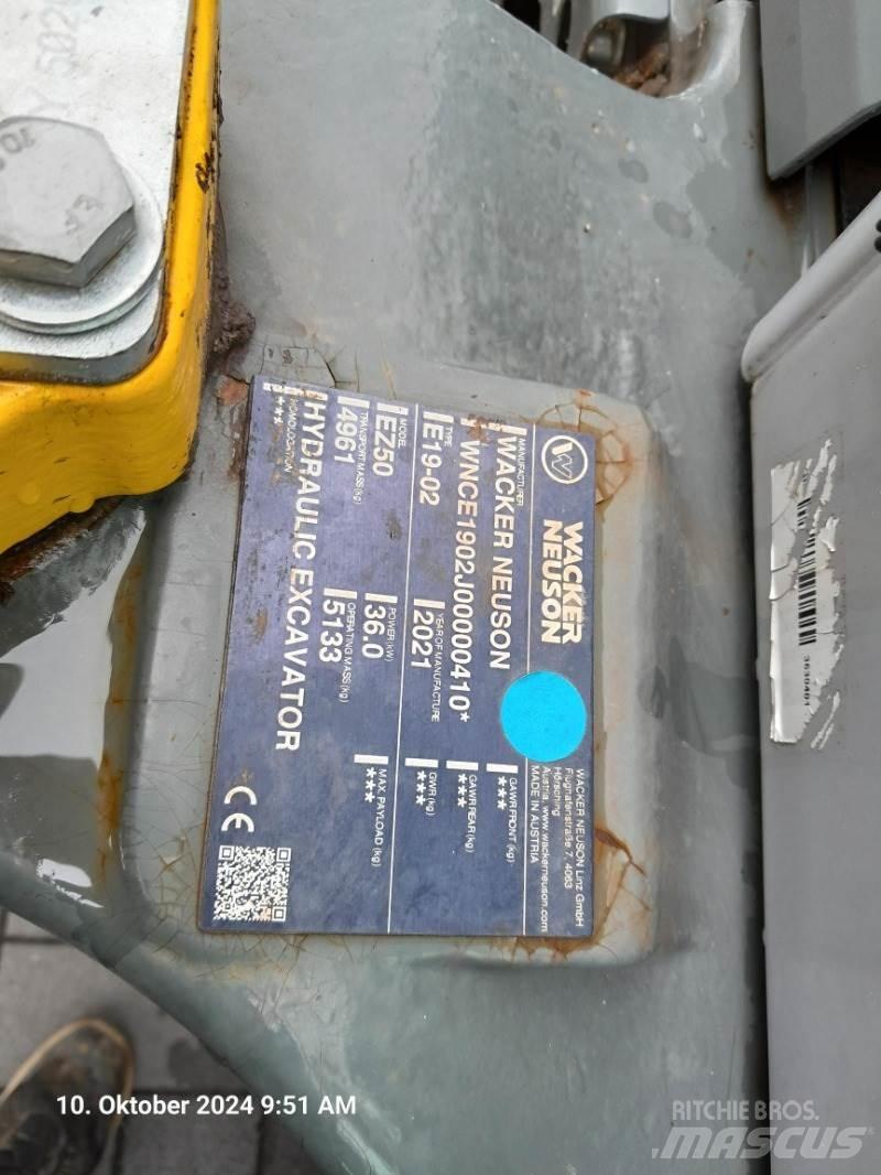 Wacker Neuson EZ50 Mini bagri <7t