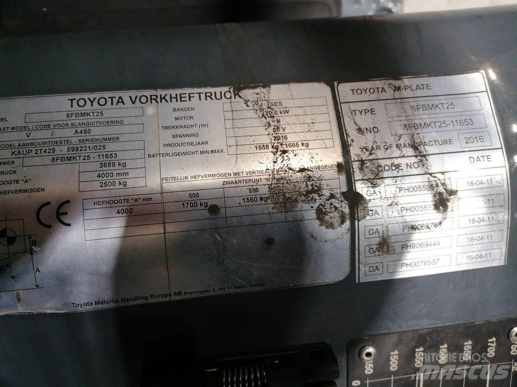 Toyota 8FBMKT25 Električni viličarji