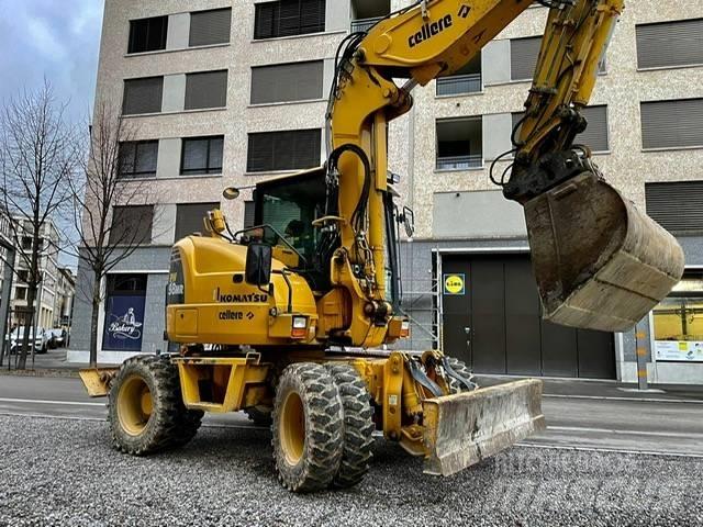 Komatsu PW 98 MR Bagri na kolesih