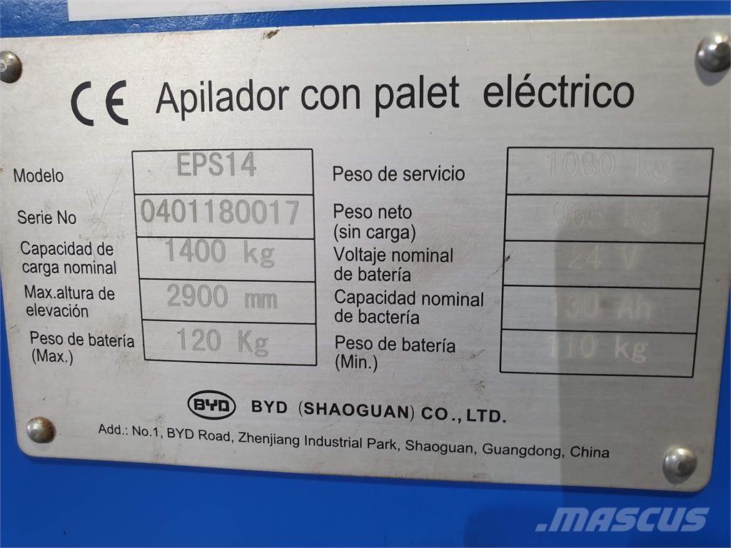 BYD EPS14 Samopogonski ročni viličarji
