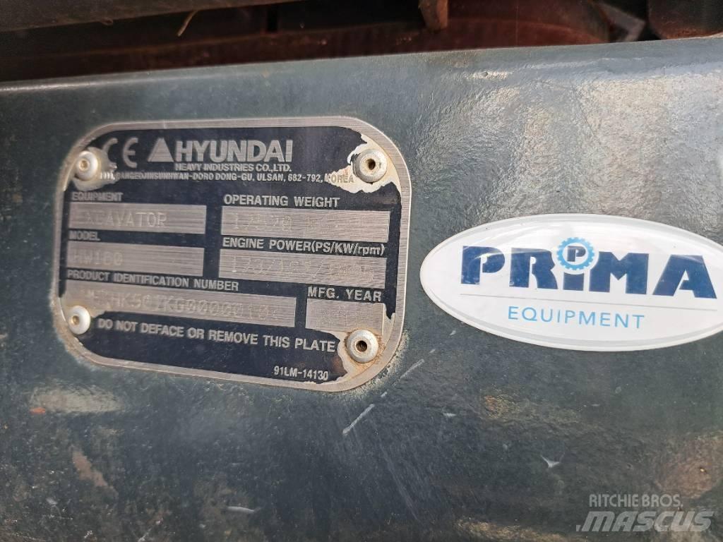 Hyundai HW160 Bagri na kolesih