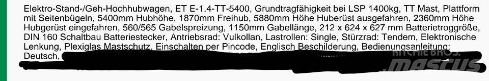 Crown ET40001.4 Ročni paletni viličarji