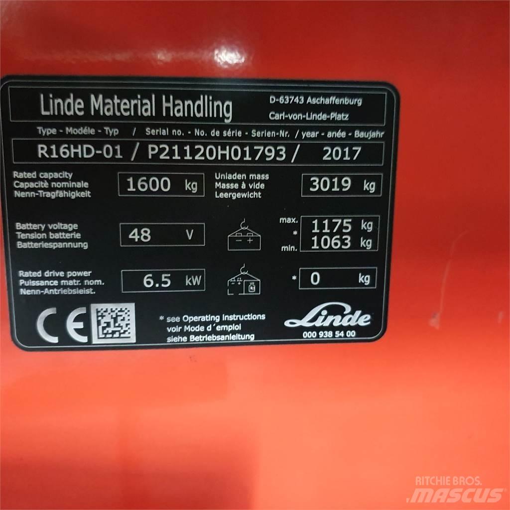 Linde R16HD Viličarji s pomičnim teleskopom