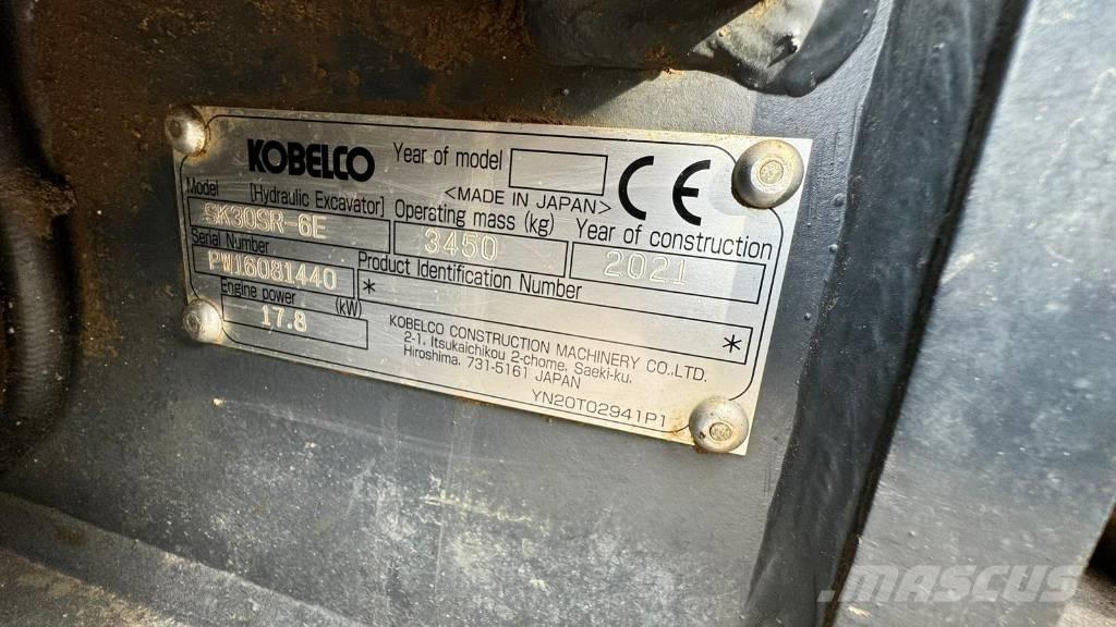 Kobelco SK 30 SR-6E Mini bagri <7t