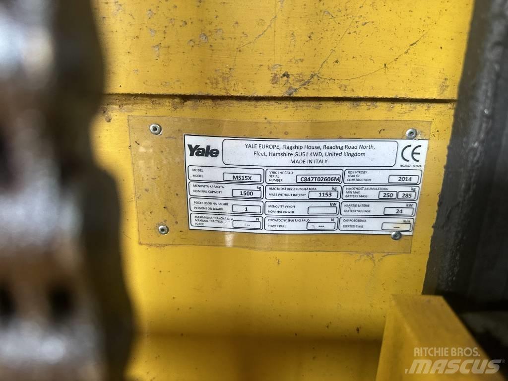 Yale ms15x Ročni električni viličar