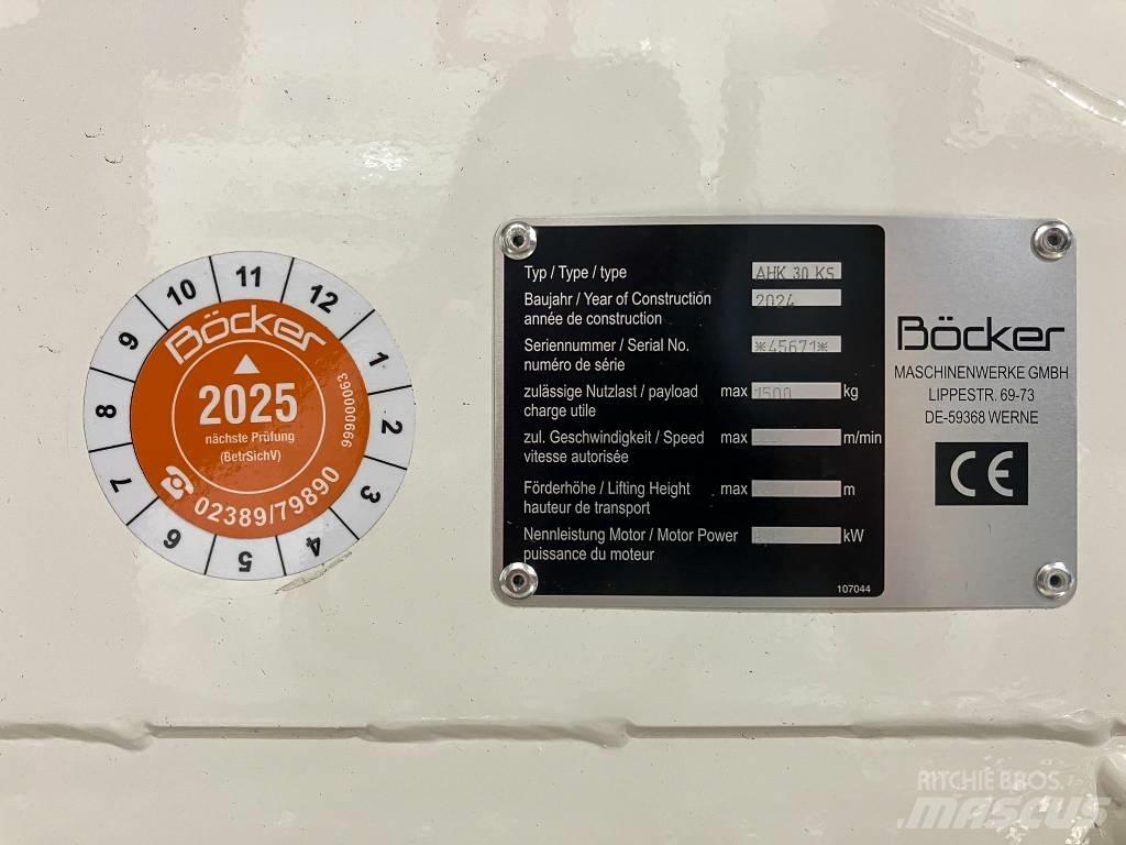 Böcker AHK 30e KS Druga dvigala/žerjavi