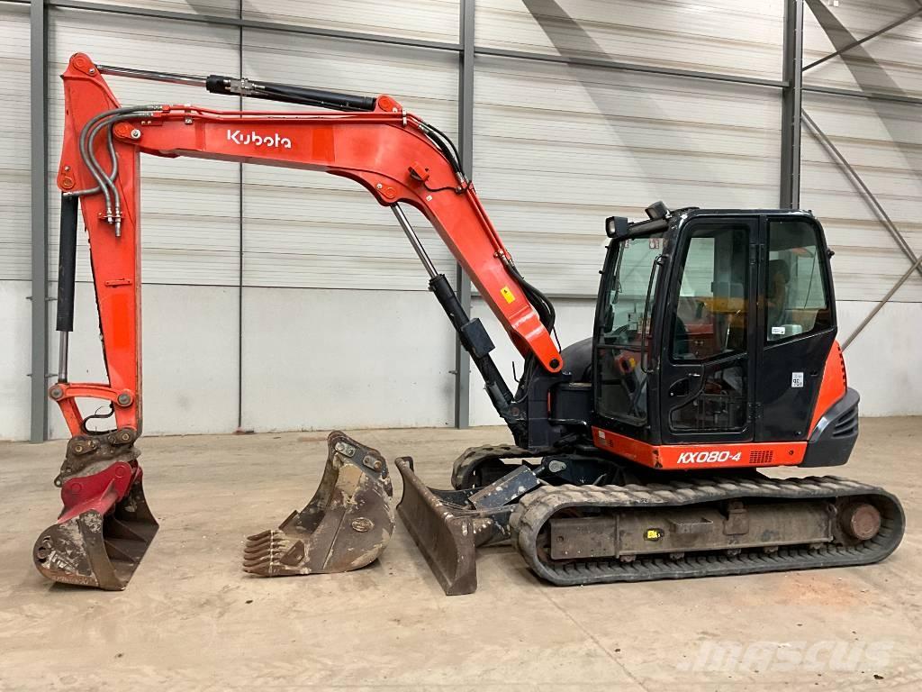 Kubota KX 080-4 Midi bagri 7t – 12t