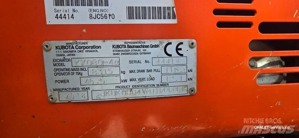 Kubota KX 80-4 Midi bagri 7t – 12t