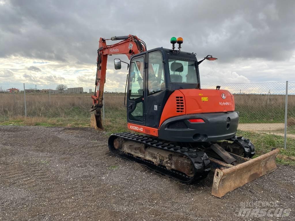 Kubota KX 080-4 Midi bagri 7t – 12t
