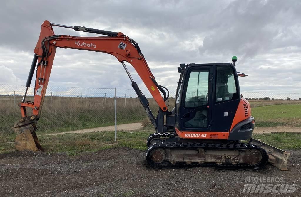 Kubota KX 080-4 Midi bagri 7t – 12t