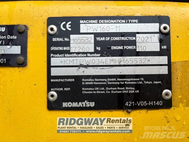 Komatsu PW 160 Bagri na kolesih