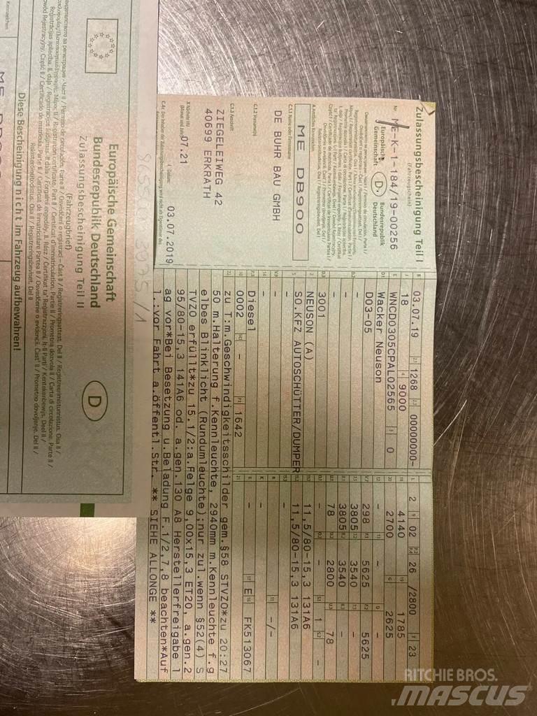 Neuson 3001 Ne cestni demperji