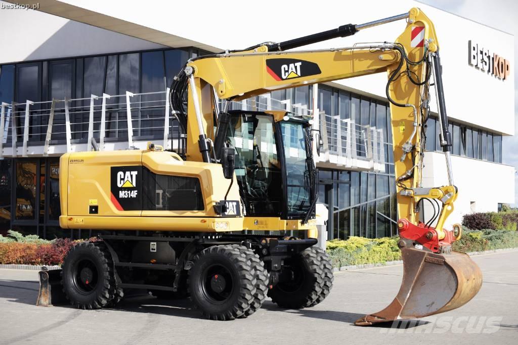 CAT M 314 F Bagri na kolesih