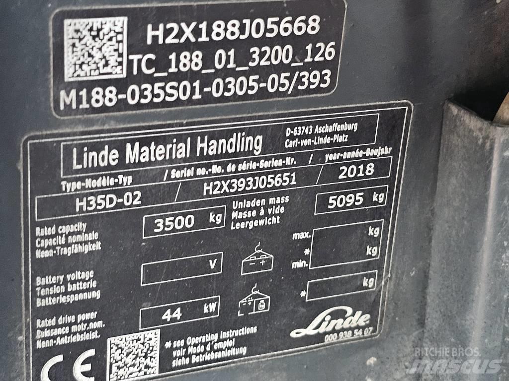 Linde H35D-02 Dizelski viličarji