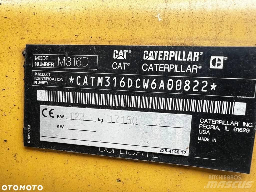 CAT M 316 D Bagri na kolesih