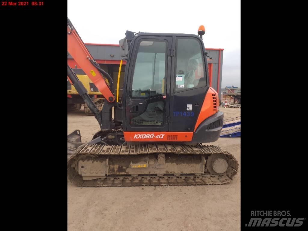 Kubota KX 080-4 Midi bagri 7t – 12t