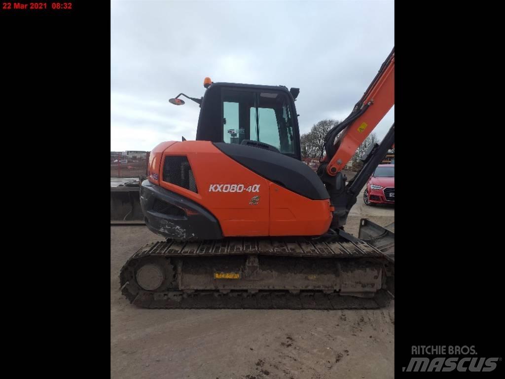 Kubota KX 080-4 Midi bagri 7t – 12t