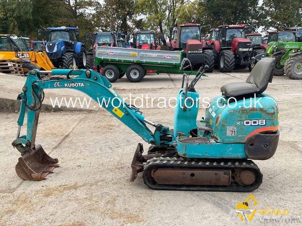 Kubota K 008 Mini bagri <7t