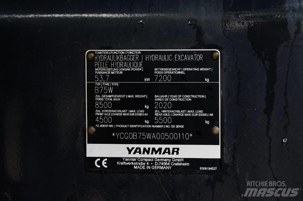 Yanmar B 75 W Bagri na kolesih