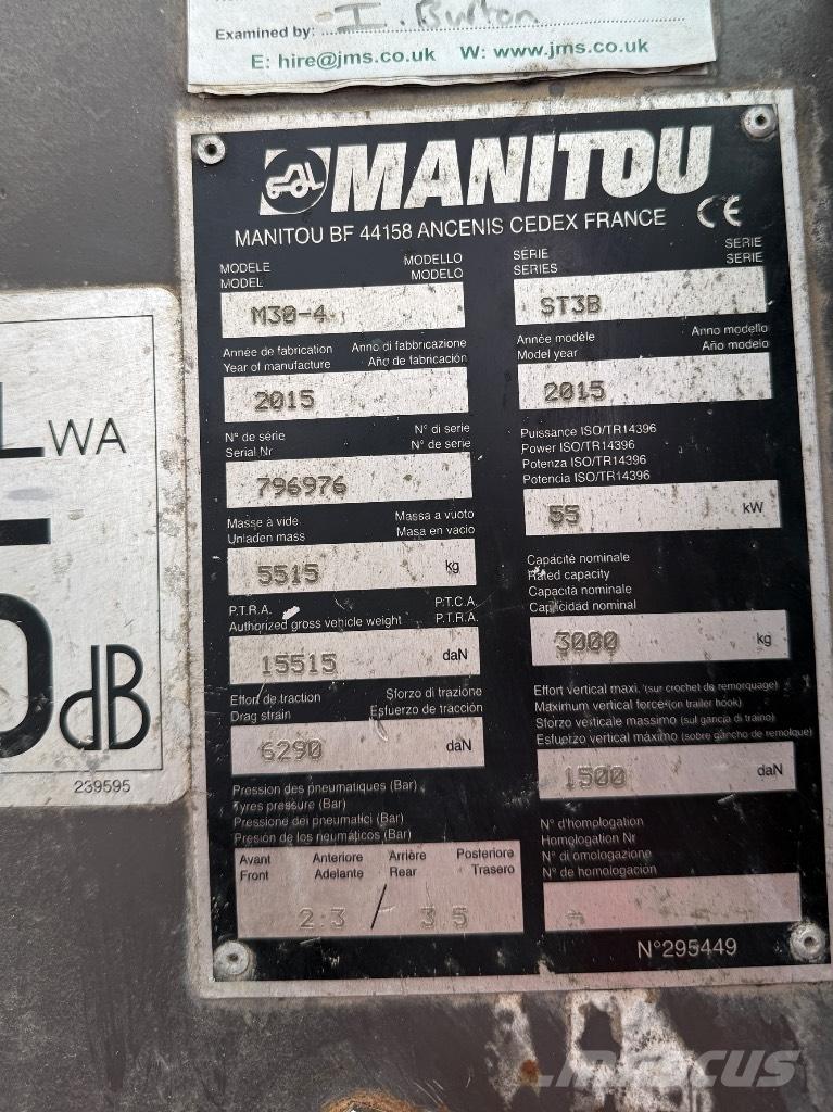 Manitou M30-4 ST3B Teleskopski viličarji