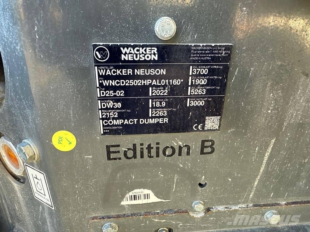 Wacker Neuson DW30 Ne cestni demperji